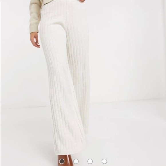 Cream Flare Pants - Picture 2 of 3